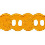 Tira Bord Trader  12577 2,2Cm C/13,7M Cor 17-Amarelo Ouro