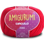 Linha Circulo Amigurumi 254M Cor 3528 Carmim