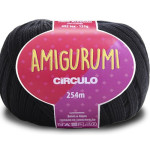 Linha Circulo Amigurumi 254M Cor 8990 Preto