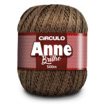 Linha Circulo Anne Brilho C/500M Cor 7382 Chocolate Com Ouro