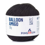 Linha Pingouin Balloon Amigo 50G Cor 0100 - Preto