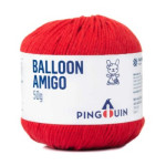 Linha Pingouin Balloon Amigo 50G Cor 0314 - Tomate