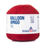 Linha Pingouin Balloon Amigo 50G Cor 5362 - Red Night