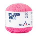 Linha Pingouin Balloon Amigo 50G Cor 8380 - Rosa Barbie