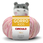 Fio Circulo Gorro Kids 100G Cor 9359 Hipopotamo Bela