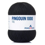 Linha Pingouin 1000 150G Cor 100 Preto