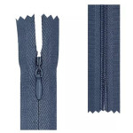 Ziper Imp Nylon Invisivel Zf 50 Cm C/10 Cor 558 - Azul Jeans