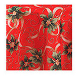 Toalha Art Mesa Floral Red 1,5M Iz095 Cor Fundo Vermelho