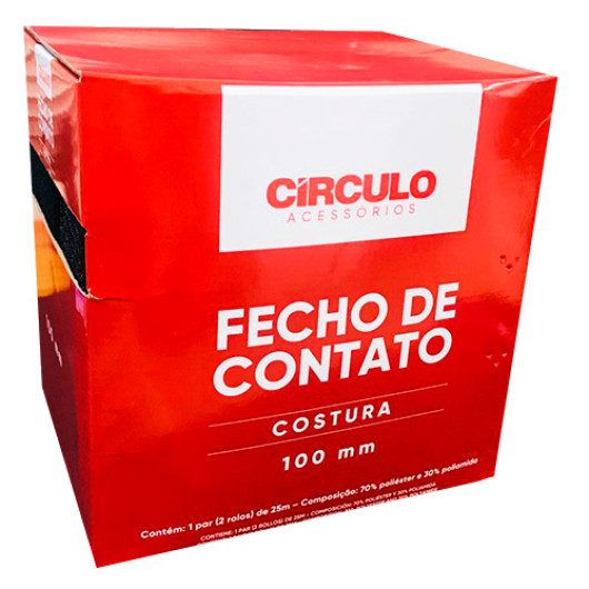 FECHO CIRCULO COSTURA 100MM 4P C/25M