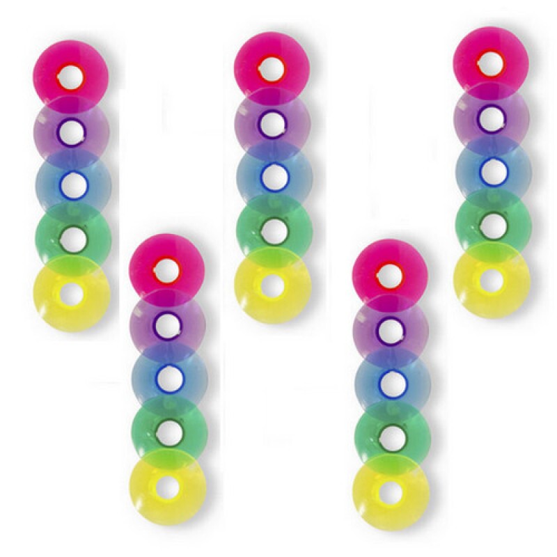 Bobine Per Filo Da Cucito In Plastica - Set Da 5 Colori - Organizzatori Per Ricamo E Punto Croce