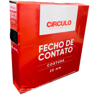 FECHO CIRCULO COSTURA  25MM 1P C/25M