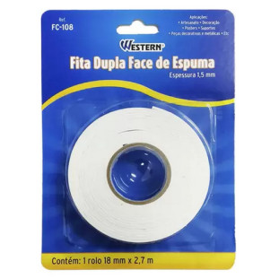 FITA DUPLA FACE WESTERN FC108 18MM 2,7M