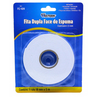 FITA DUPLA FACE WESTERN FC-109 18MM 5M