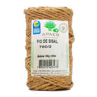 FIO APAEB SISAL COR RAZADO 700/2 100G