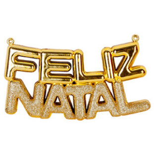 Enf.Art Pendulo Glit Feliz Natal Zc1802 Cor Ouro