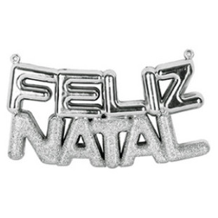 Enf.Art Pendulo Glit Feliz Natal Zc1802 Cor Prata