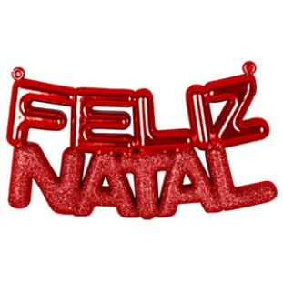 Enf.Art Pendulo Glit Feliz Natal Zc1802 Cor Vermelho