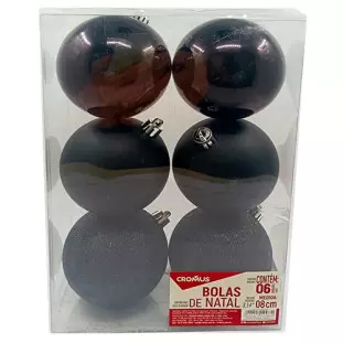 BOLA CROMUS 1043207 8CM LISA GL/MT/PTC/6