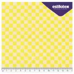 Tecido Estilotex Xadrez 4300 1,40X10M Cor 96 Amarelo