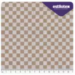Tecido Estilotex Xadrez 4300 1,40X10M Cor 98 Marrom