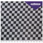 Tecido Estilotex Xadrez 4300 1,40X10M Cor 99 Preto