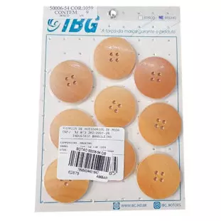BOTAO IBG 50006-54 MADEIRA C/9