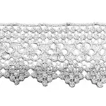 Guipure Imp Trader  52322Met 6Cm C/13,7M Cor 1 Prata