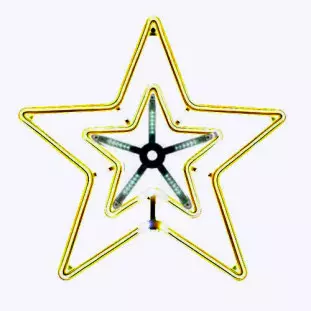 F.ESTRELA 8019-04 5PT SNOWFALL 58CM 127