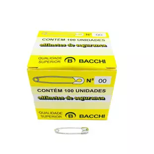 ALFINETE BACCHI SEG NIQUEL. 00 C/100
