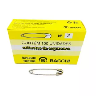ALFINETE BACCHI SEG NIQUEL.2 C/100