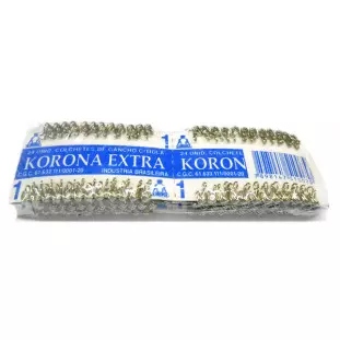 COLCHETE KORONA GANCHO NIQUEL N 1 C/144