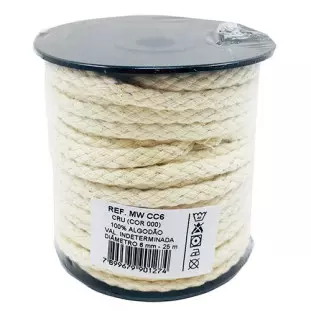 CORDAO MARWAN MW CC 6MM CRU 100%ALG 25M