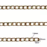 Corrente Nybc 1,4 5X8Mm Mt Cor Ouro