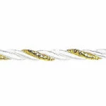 Cordao Sao Jose .01/10F Cor/Metal 10M Cor 31 - Branco Com Ouro