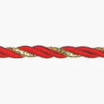 Cordao Sao Jose .01/10F Cor/Metal 10M Cor 59 - Vermelho Com Ouro