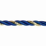 Cordao Sao Jose .01/10F Cor/Metal 10M Cor 64 - Azul Com Prata