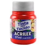 Tinta Acrilex 04140 Tecido 37Ml Cor 508 Verm. Escarlate