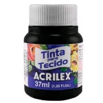 Tinta Acrilex 04140 Tecido 37Ml Cor 520 Preto