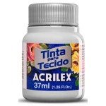 Tinta Acrilex 04140 Tecido 37Ml Cor 627 Cinza Claro