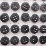 Botao Ibg 10031-18 Pes C/72 Cor 505 - Preto