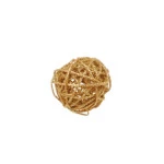 Bola Cromus 1010055 Rattan 6Cm Cor 1010055 Ouro