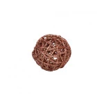 Bola Cromus 1010056 Rattan 7,5Cm Cor 1021119 Rose