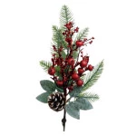 Enf.Cromus 1037902/3 Galho Frutas 45Cm Modelo 1037903 Vermelho