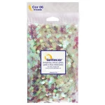 Lantejoula Lantecor Quad 106 Iris C/1000 Cor 06 Transparente