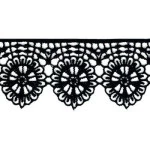 Guipure Imp Trader 108162 3,5Cm C/13,70M Cor Preto