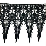 Guipure Imp Trader 108655 18Cm C/13,70M Cor 6 Preto