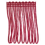 Franja Najar 1150/05 Viscose C/10M Cor 7 Vermelho
