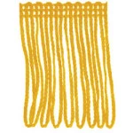 Franja Najar 1150/05 Viscose C/10M Cor 15 Amarelo Ouro