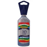 Dimensional Gliter Acrilex 12212  6X35Ml Cor 202	Prata
