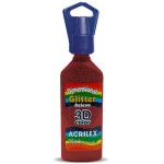 Dimensional Gliter Acrilex 12212  6X35Ml Cor 205	Vermelho